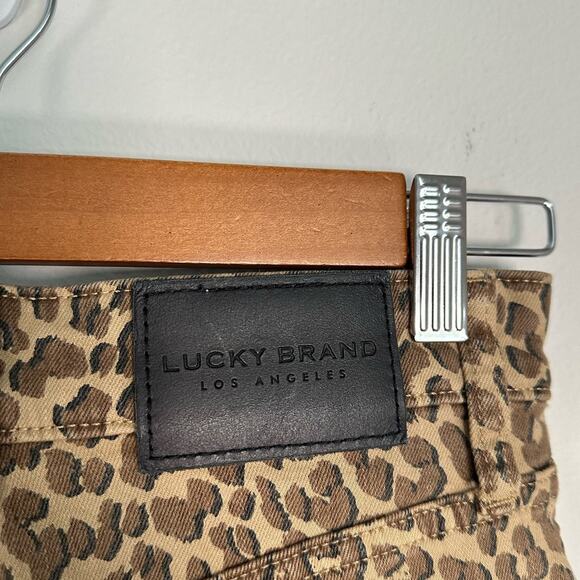Lucky Brand High Rise Slim Bridgette Animal Print Jeans Women's 0 - Picture 9 of 10